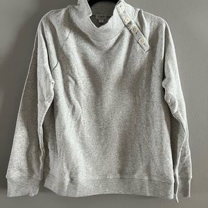 JCrew Cowl Neck Sweater Size L Gray
